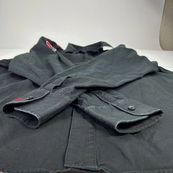 VTG COOGI Australia Men's Button Up Long Sleeve Size XXL Black Shirt - Picture 8 of 12